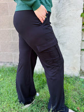 Black Butter Soft Cargo Pants