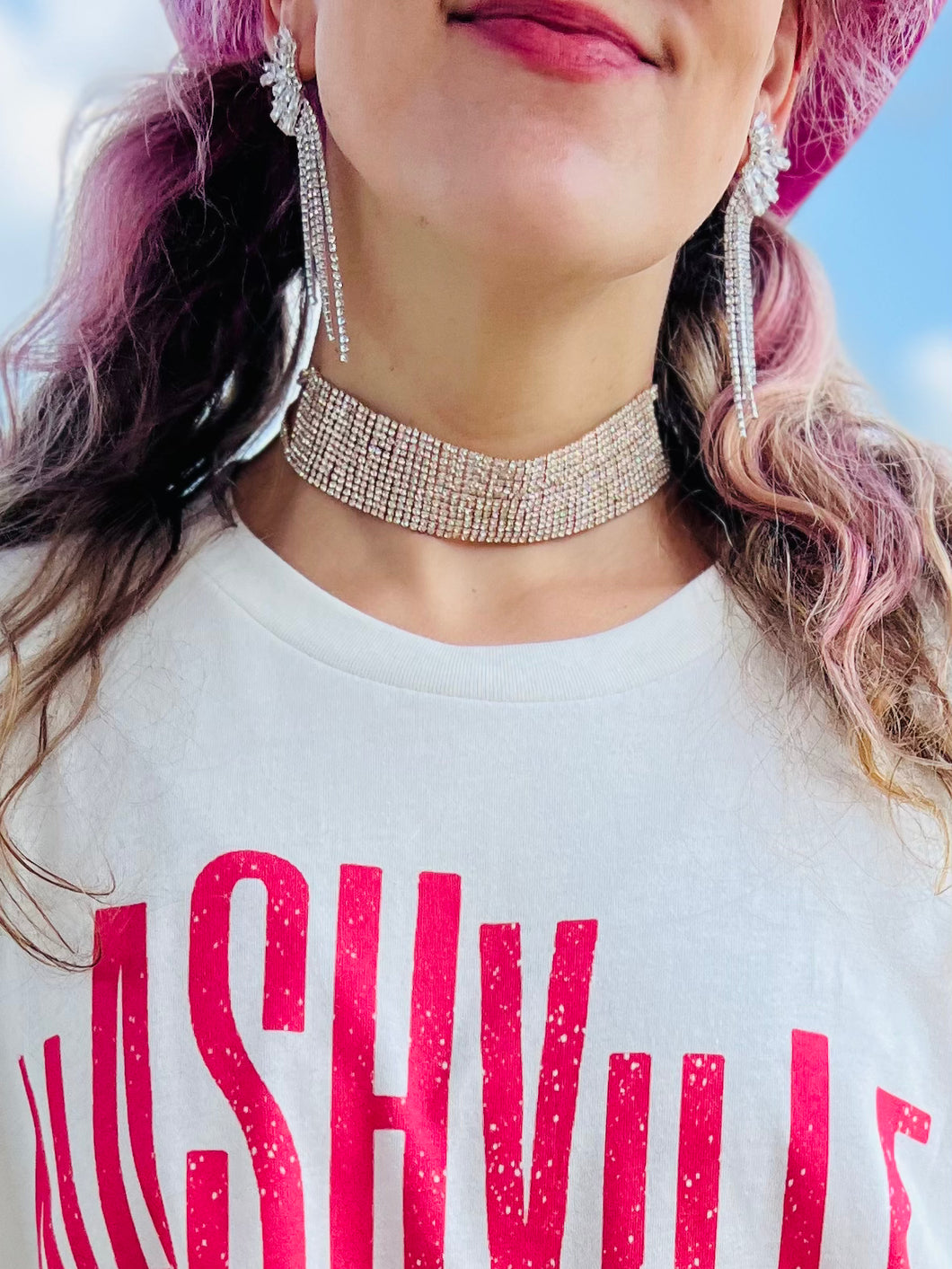Rhinestone Choker