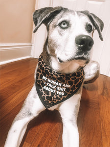 My Human & I Talk Dog Bandana