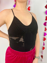 Detailed Black Bodysuit