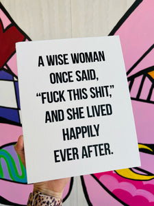 Canvas Print: Wise Woman