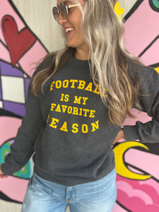 Football Sweatshirt (Grey & Gold)