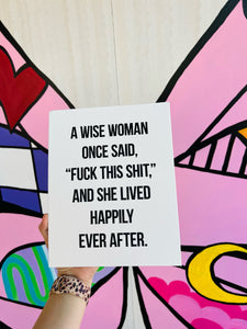 Canvas Print: Wise Woman